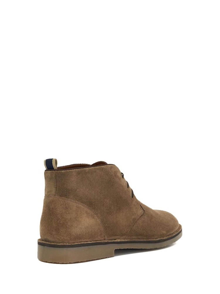 Dune London Tan Brown Cashed Chukka Boots - Image 3 of 6