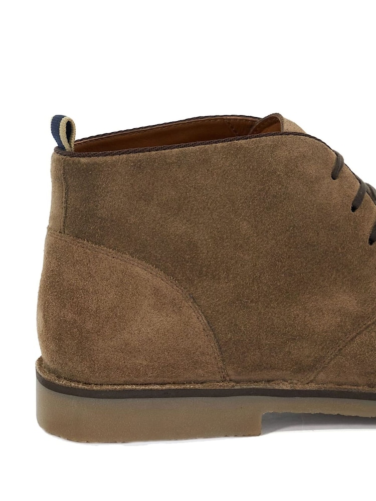 Dune London Tan Brown Cashed Chukka Boots - Image 6 of 6
