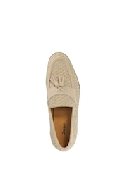 Dune London Cream Sevilles Woven Tassle Loafers - Image 5 of 6