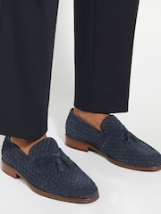 modra - Dune London Sevilles Tkani trnkovi mokasini - Slika 1 iz 6