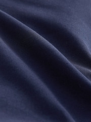 Navy Blue Square Neck Gold Button Mini Dress - Image 2 of 3