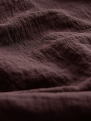 Burgundy Red Short Sleeve Cape Sleeve Jumpsuit - Image 8 of 8