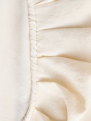 Ecru Sleeveless Column Rouched Midi Dress - Image 7 of 7