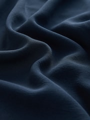 Navy Blue Sleeveless Column Rouched Midi Dress - Image 7 of 7