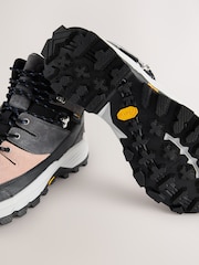 Grey Leather Forever Comfort® Vibram Sole Waterproof Lace Up Hiker Boots - Image 3 of 5