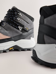 Grey Leather Forever Comfort® Vibram Sole Waterproof Lace Up Hiker Boots - Image 4 of 5