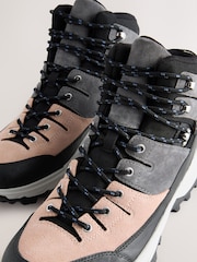 Grey Leather Forever Comfort® Vibram Sole Waterproof Lace Up Hiker Boots - Image 5 of 5