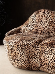 Rockett St George Leopard Love Velvet Luscious Lips Small 2 Seater Sofa - Image 3 of 7
