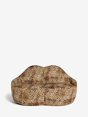 Rockett St George Leopard Love Velvet Luscious Lips Small 2 Seater Sofa - Image 5 of 7