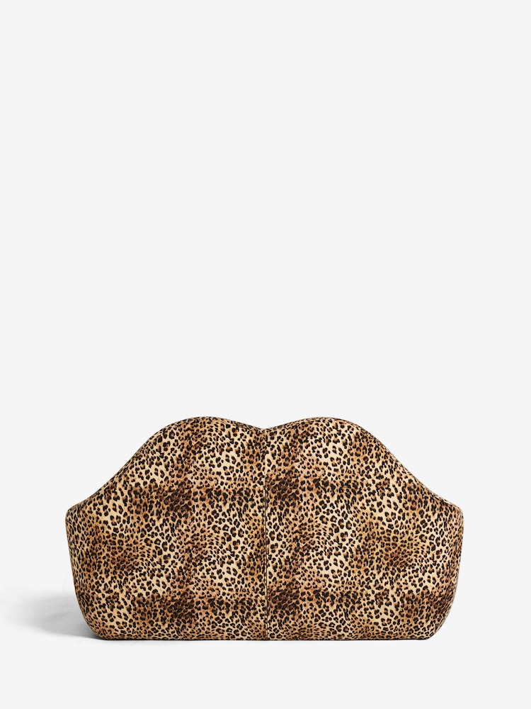 Rockett St George Leopard Love Velvet Luscious Lips Small 2 Seater Sofa - Image 7 of 7