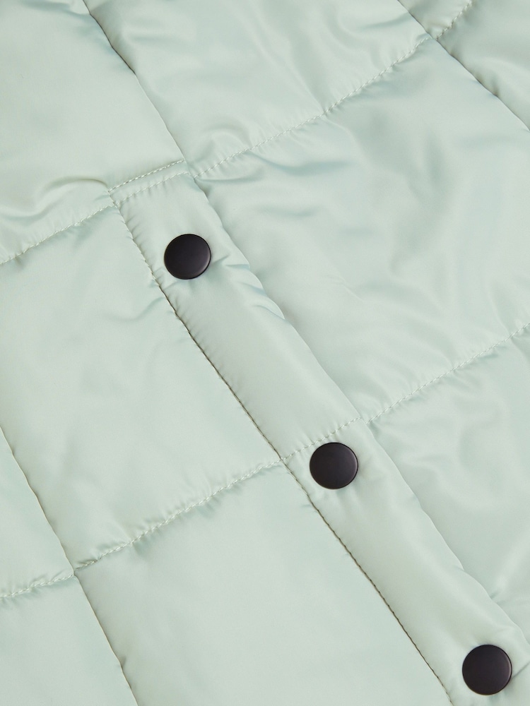 Monsoon Green Hooded Longline Puffer Coat - Image 4 of 4