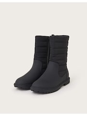 Monsoon Black Quilted Chelsea Boots - Image 1 of 3