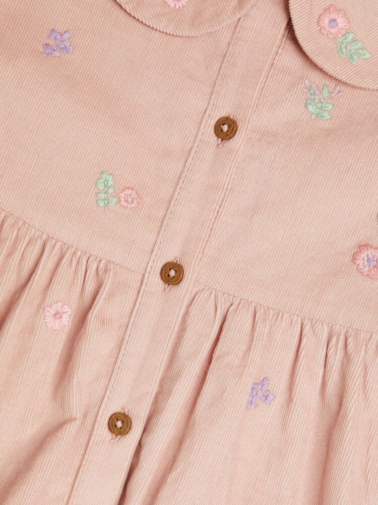 Monsoon Purple 100% Cotton Embroidered Corduroy Blouse and Leggings Set - Image 3 of 3