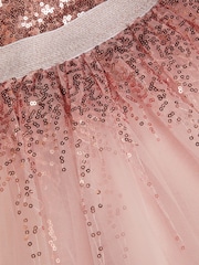 Monsoon Pink Sequin Top And Tutu Skirt Set - Image 3 of 3