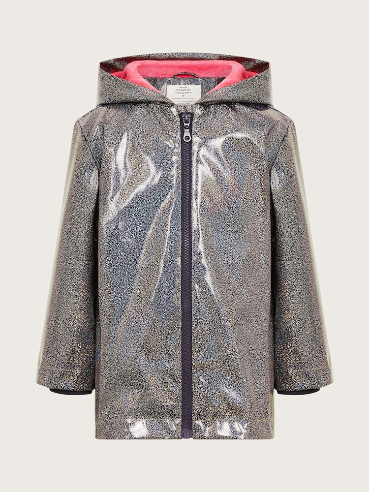 Monsoon Blue Shimmer Rain Coat - Image 1 of 3