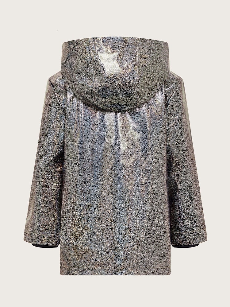 Monsoon Blue Shimmer Rain Coat - Image 2 of 3