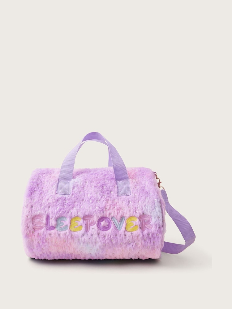Monsoon Pink Faux Fur Sleepover Duffle Bag - Image 1 of 1