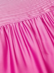 Monsoon Pink Pleated Ombre Satin Dress - Image 3 of 3