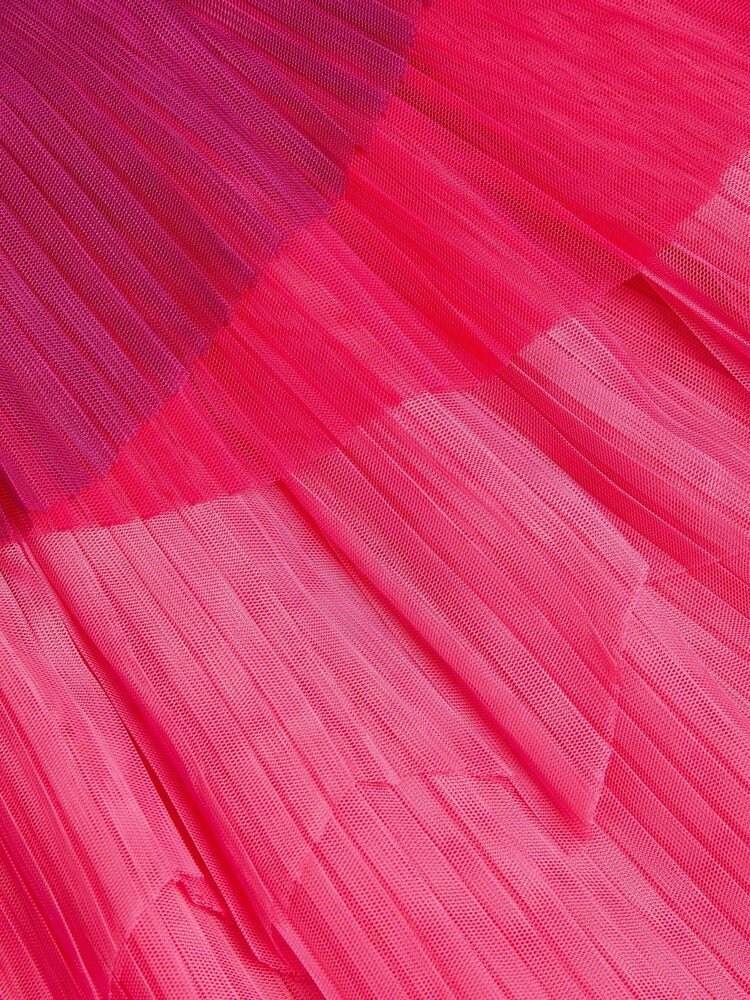 Monsoon Pink Tier Pleated Mesh Skirt - Image 4 of 4