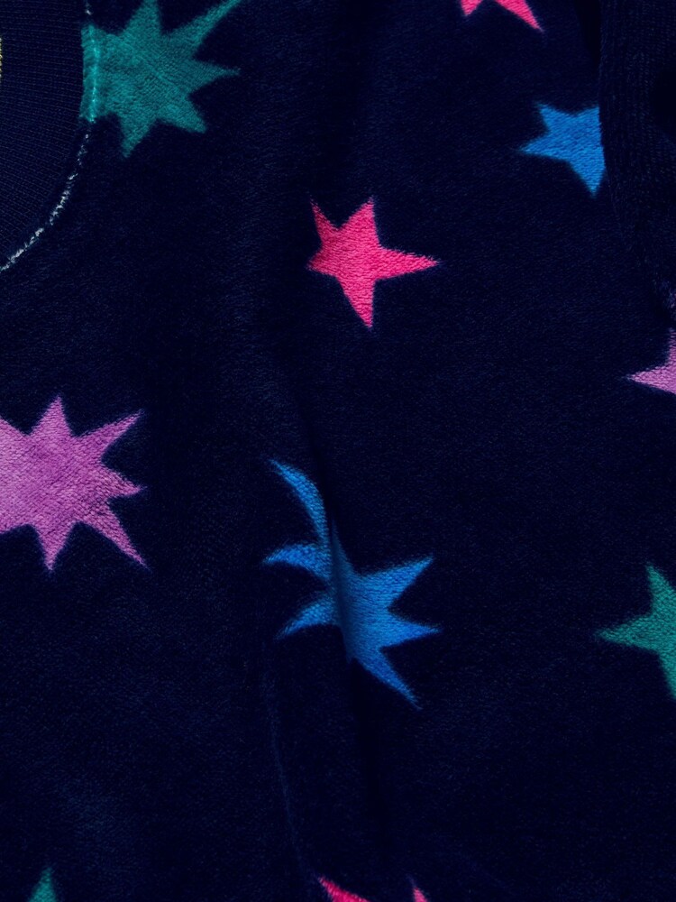 Monsoon Blue Star Print Velour Long Sleeve Top - Image 3 of 3