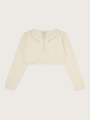 Monsoon Maisie Diamante Trim pletena jopa - Slika 1 iz 3