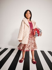 Monsoon Cream Heart Pocket Borg Coat - Image 3 of 6