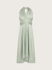 Monsoon Green Tia Twist Prom Dress - Image 1 of 3