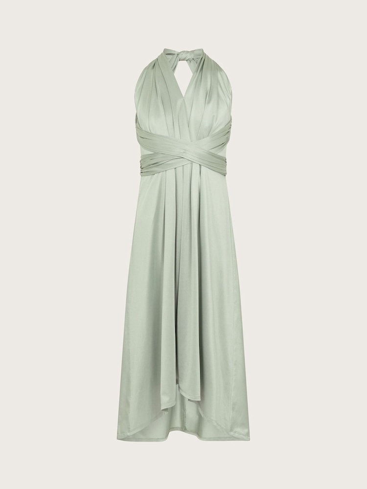 Monsoon Green Tia Twist Prom Dress - Image 1 of 3