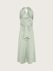 Monsoon Green Tia Twist Prom Dress - Image 2 of 3