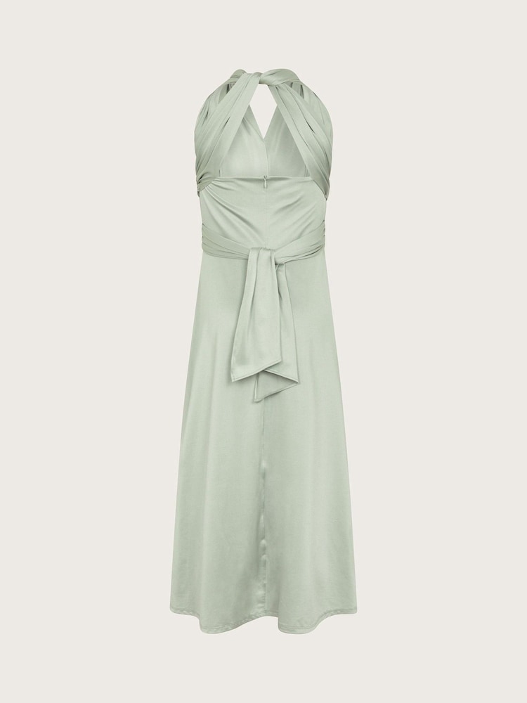 Monsoon Green Tia Twist Prom Dress - Image 2 of 3