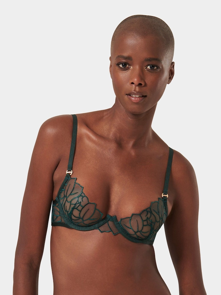 Bluebella Green Laurel Plunge Underwired Bra - Image 1 of 7