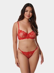 Bluebella Marseille Plunge Underwired Embroidered Mesh Bra - Image 6 of 7