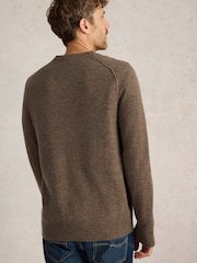 White Stuff Natural Lambswool Crew Neck Jumper - Image 2 of 6