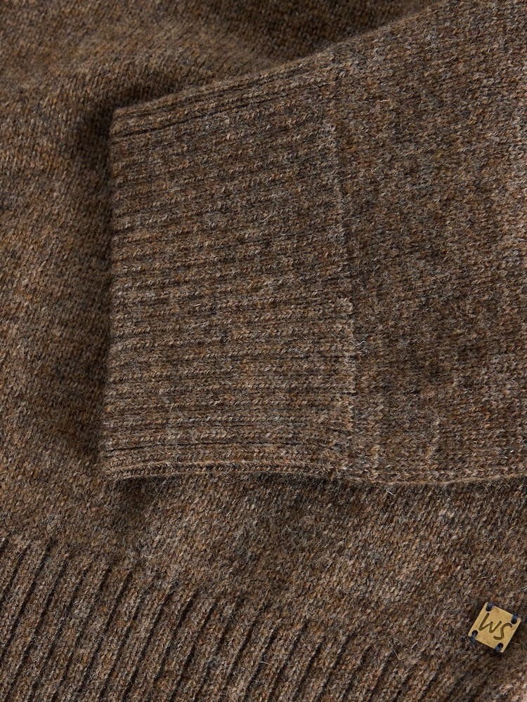 White Stuff Natural Lambswool Crew Neck Jumper - Image 6 of 6