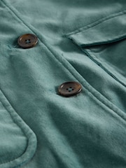 White Stuff Green 100% Organic Cotton Amelia Velvet Jacket - Image 6 of 6