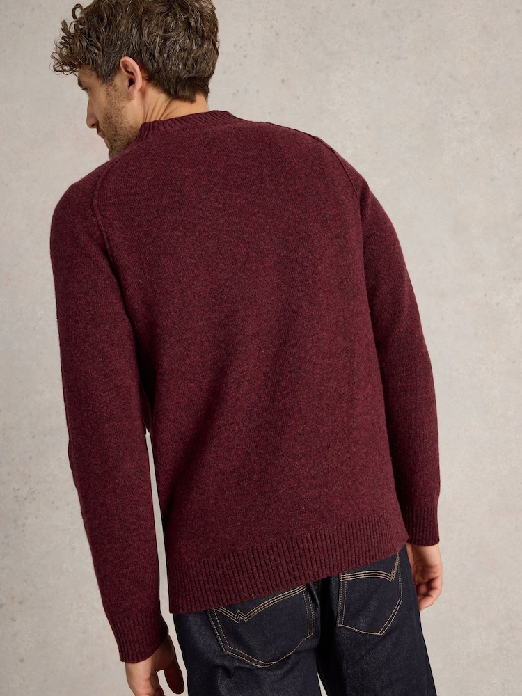 White Stuff Purple Lambswool Mock Neck Jumper - Image 2 of 6 White Stuff Purple Lambswool Mock Neck Jumper - Image 2 of 6