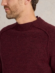 White Stuff Pullover aus Lammwolle mit Stehkragen - Bild 3 von 6