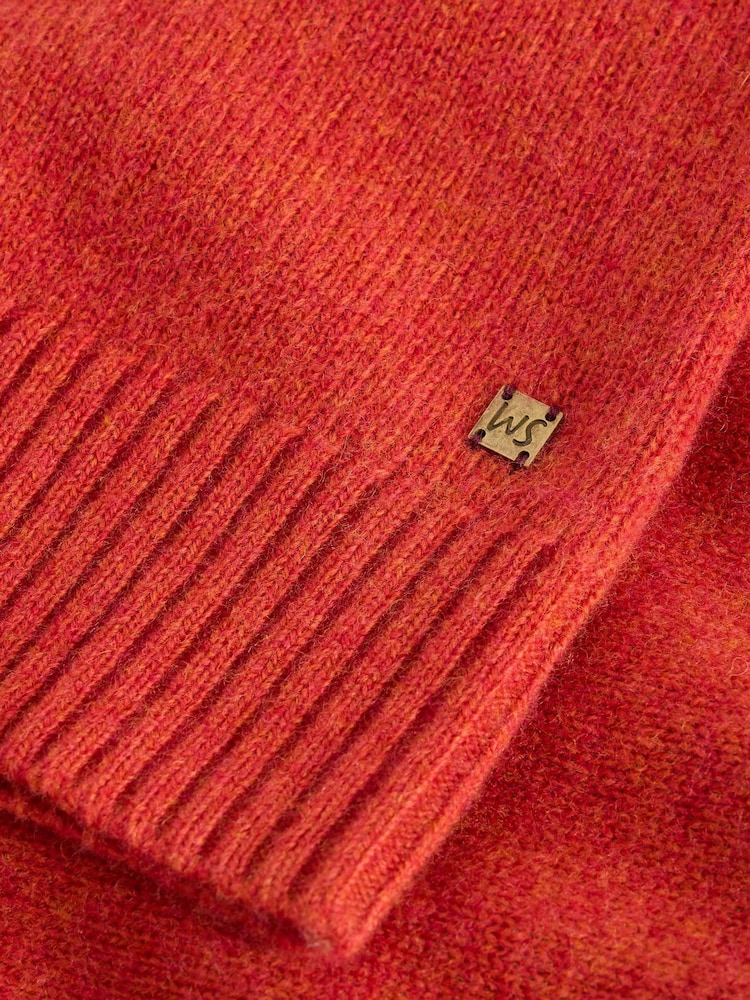 White Stuff Red Lambswool Mock Neck Jumper - Image 6 of 6 White Stuff Red Lambswool Mock Neck Jumper - Image 6 of 6