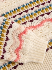 White Stuff White Piper Pointelle Jumper - Image 6 of 6