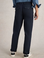White Stuff Blue 100% Cotton Pinstripe Chino Trousers - Image 2 of 6