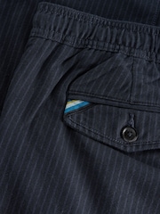 White Stuff Blue 100% Cotton Pinstripe Chino Trousers - Image 6 of 6
