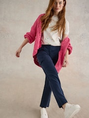 White Stuff Blue Arlo Tencel Cargo Trousers - Image 2 of 7