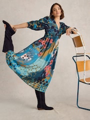White Stuff Green Lucy Midi Dress - Image 3 of 6