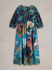 White Stuff Green Lucy Midi Dress - Image 5 of 6
