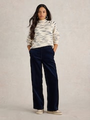White Stuff Natural Spacedye High Neck Jumper - Image 1 of 6