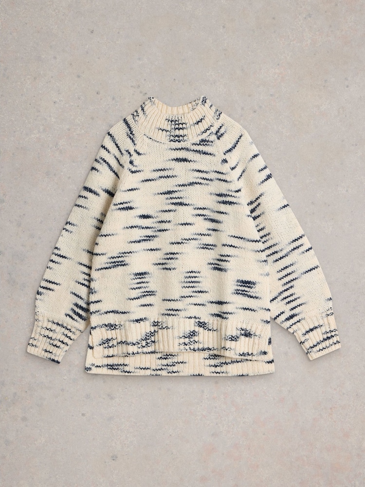 White Stuff Natural Spacedye High Neck Jumper - Image 6 of 6 White Stuff Natural Spacedye High Neck Jumper - Image 6 of 6