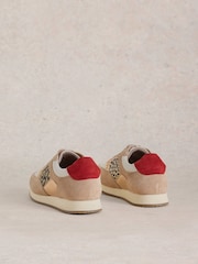 White Stuff Natural Leopard Print Ruby Runner Trainers - Image 3 of 5