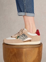White Stuff Natural Leopard Print Ruby Runner Trainers - Image 5 of 5