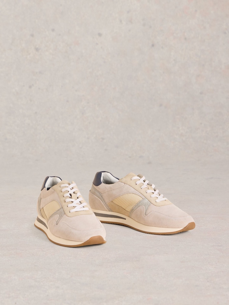 White Stuff Natural Retro Runner Trainers - Image 3 of 5