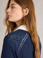 White Stuff Blue Naria Jumper - Image 4 of 6